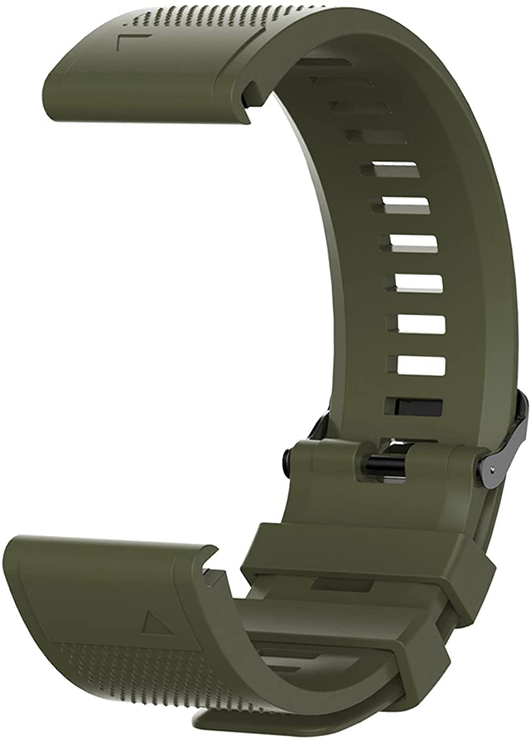 Fleshy Leaf 26mm Silicone Band Compatible for Garmin Fenix 7X,Fenix 6X,Fenix 6X Pro,Fenix 5X,Fenix 5X Plus/Fenix 3/3 HR,Quick Release Strap Wristband (Army green)