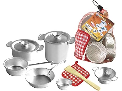 Accesorios De Cocina Aluminio de Juguete 10 Piezas: Amazon.es: Juguetes y juegos