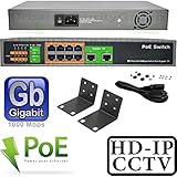 USG Business Grade 10 Port PoE Gigabit Network Switch * 8x PoE Ports, 2x Gigabit Uplink Ports * 150W Internal Power Supply * 802.3af/at * True Plug-&amp;-Play * Desktop or Rack Mount * 330ft Transmission