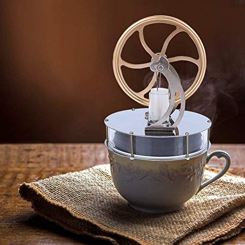 Yosoo Niedriger Temperatur Stirling Motor Stirlingmotor Sterling Engine Perpetuum Mobile Beta Stirling Engine Handwärme Stirling pädagogisches Physik Spielzeug Kit Großes Geschenk – Bild 8