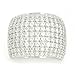 Sterling Silver Paved CZ Dome Ring, 7
