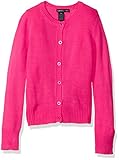 Limited Too Big Girls' Cardigan Sweater, Neon Hot Pink, Large 14/16