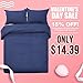 Word of Dream Brushed Microfiber Duvet Cover Set - Lightweight and Soft - Twin, Navy