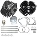 ZOOM ZOOM PARTS Big BORE Replacement for Yamaha QT50 60CC KIT Set Cylinder Piston Gasket Head TOP END 1979 1980 1981 1982 1983 1984 1985 1986 1987
