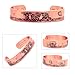 Accents Kingdom Magnetic Copper Therapy Bangle Cuff Golf Bracelet, Art Nouveau Faces C3