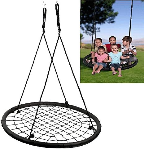40" Wide Tree Net Swing Outdoor Spider Web Swing Children's Net Swing Detachable
