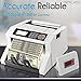 Upgraded Pyle Bill Counter, Cash, Automatic Counting Machine, Toploader, UV & MG Counterfeit Detection, UV Scanning, LCD Display, 1100 Pieces Per Min, U.S. & Canadian Dollar, Euros & Pound (PRMC400)