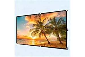 Portable Projector Screen 4K Compatible Clean Design for Home Theater Outdoor Movies (60 inch)