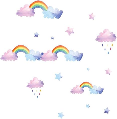 rainbow nursery wall stickers