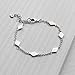 Silpada 'Dainty Geo' Chain Bracelet in Sterling Silver, 7