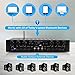 Wireless Home Audio Amplifier System – Bluetooth Compatible Sound Stereo Receiver Amp – 6 Channel 600Watt Power, Digital LCD, Headphone Jack, 1/4” Microphone IN USB SD AUX RCA FM Radio – Pyle PTA66BTthumb 3