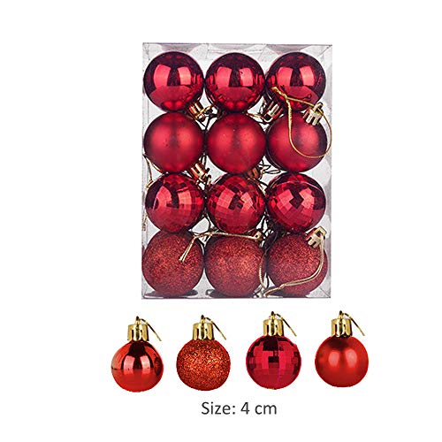 image for HanYoer Christmas Ball Baubles Assorted Pendant Shatterproof Ball Orna