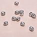 eBoot Hair Beads Dreadlocks Beads Decorative Beads, Silver Color, 20 Pieces