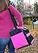 Dr. Driver Travel Car Cooler Bag with Shoulder Strap, Portable Trunk Organizer and Picnic Cooler Combo by (Black and Pink)