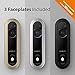 Wisenet SmartCam D1 Wired Video Doorbell for Home Security, Face Recognition. Hard-Wiring to Existing Doorbell Required.