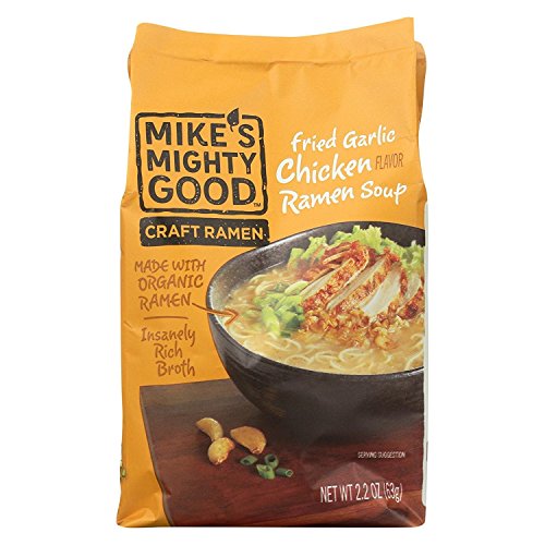 MIKE'S MIGHTY GOOD, Soup, Og3, Ramen, Gar Chickn, Pack of 7, Size 2.2 OZ, (70%+ Organic)