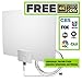 Mohu Leaf 30 Television Antenna, Indoor, 30 Mile Range, Original Paper-thin, Reversible, Paintable, 4K-Ready HDTV, 10 Foot Detachable Cable, Premium Materials for Performance, USA Made, MH-110598