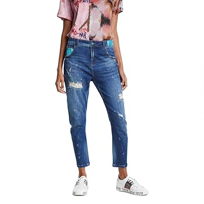 Stylish Denim Overall Trousers for Women by Desigual Jamaica Ubuy - Main Image