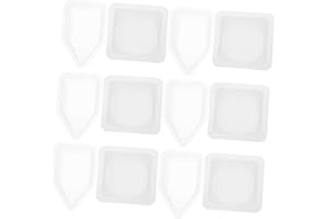 BUGUUYO 100pcs Plastic Weighing Boats Chamfered Edges Lightweight Weighing Trays for Lab Use Dishes for Accurate Powder Measu