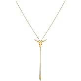 NEPULOY Western Cowgirl Necklace for Women - Lariat Long Chain Hat Bull Head Y Necklaces, Cowboy Bolo Tie Accessories Trendy Western Country Jewelry Gifts