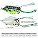 TROUTBOY Frog Fishing Lure, Hollow Body Frog Topwater Soft Baits Lures for Bass Pike Snakehead Dogfish Musky