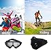 Activated Carbon Dust Mask Motorcycling Goggle Pack of 2 Dustproof Face Mask Filtration Exhaust Gas Anti Pollen Allergy PM2.5 Dust Mask Filter Ski Glass for Motorcycling Cycling Running