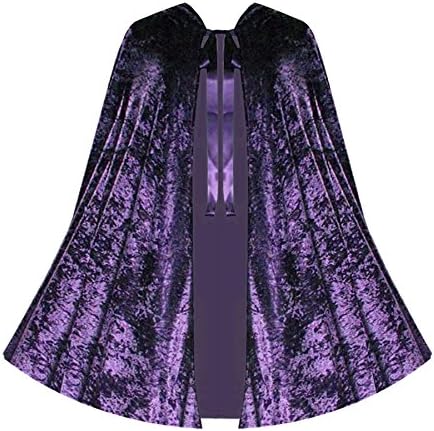 Victorian Vagabond Gothic Medieval Renaissance Steampunk Velvet Capelet Purple