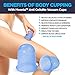 Anti Cellulite Cup Therapy Set - Silicone Suction Cups for Lymphatic Drainage, Cellulite Massager - Anti Cellulite Vacuum Cup Cupping Set