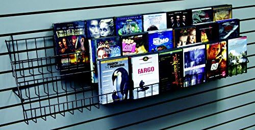 3 Tiered Waterfall Shelf - Black for slatwall/pegboard/gridwall