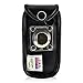Turtleback Fitted Case for Cadence Black Flip Phone Black Leather Rotating Removable Metal Belt Clip -
