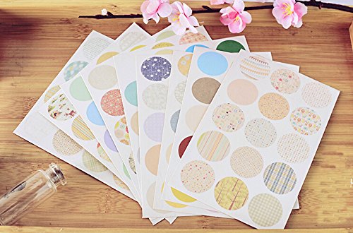 Funcoo 480 Pcs Vintage Envelope Label Seal Decorative Sticker Scrapbooking Craft Bakery Sticker for Home, Office, Wedding (Style-1)