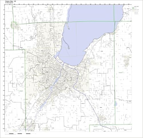 Green Bay Zip Code Map Green Bay, Wi Zip Code Map Not Laminated: Amazon.com: Office Products