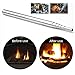 RAYNAG 2 Pack Collapsible Stainless Steel Campfire Tool Pocket Size, Builds Fire by Blasting Air