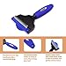 Pets Brush Comb, Double Side Use Dog Gromming Tools Trimming Massaging Tools Deshedding Tools for Dogs Cats, Medium