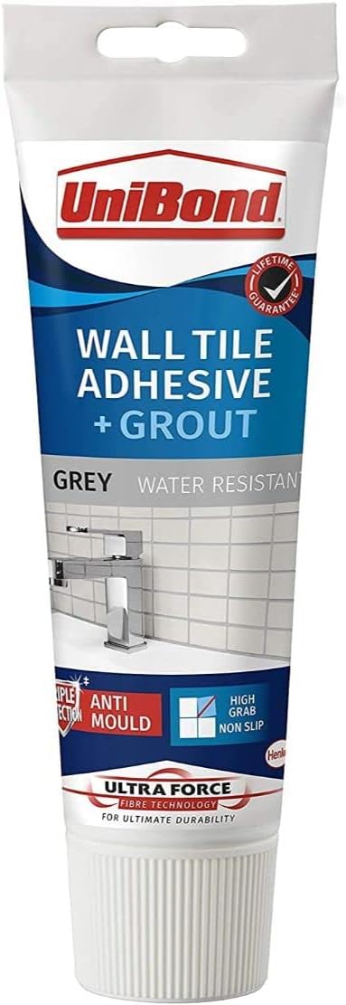 Unibond Ultraforce Wall Tile Adhesive Grout 300g Grey