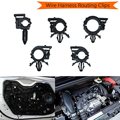 Auto Clips Car Wire Harness Routing Clip Assortment Wiring Harness Wire Loom Routing Clips Universal 125 PCS Retainer Car Clips Contains 6 different sizes Replacement Parts For Honda GM Mazda - Thumbnail 6