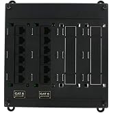 Leviton Twist and Mount Patch Panel, 12 CAT 6 Ports, 476TM-612, Black
