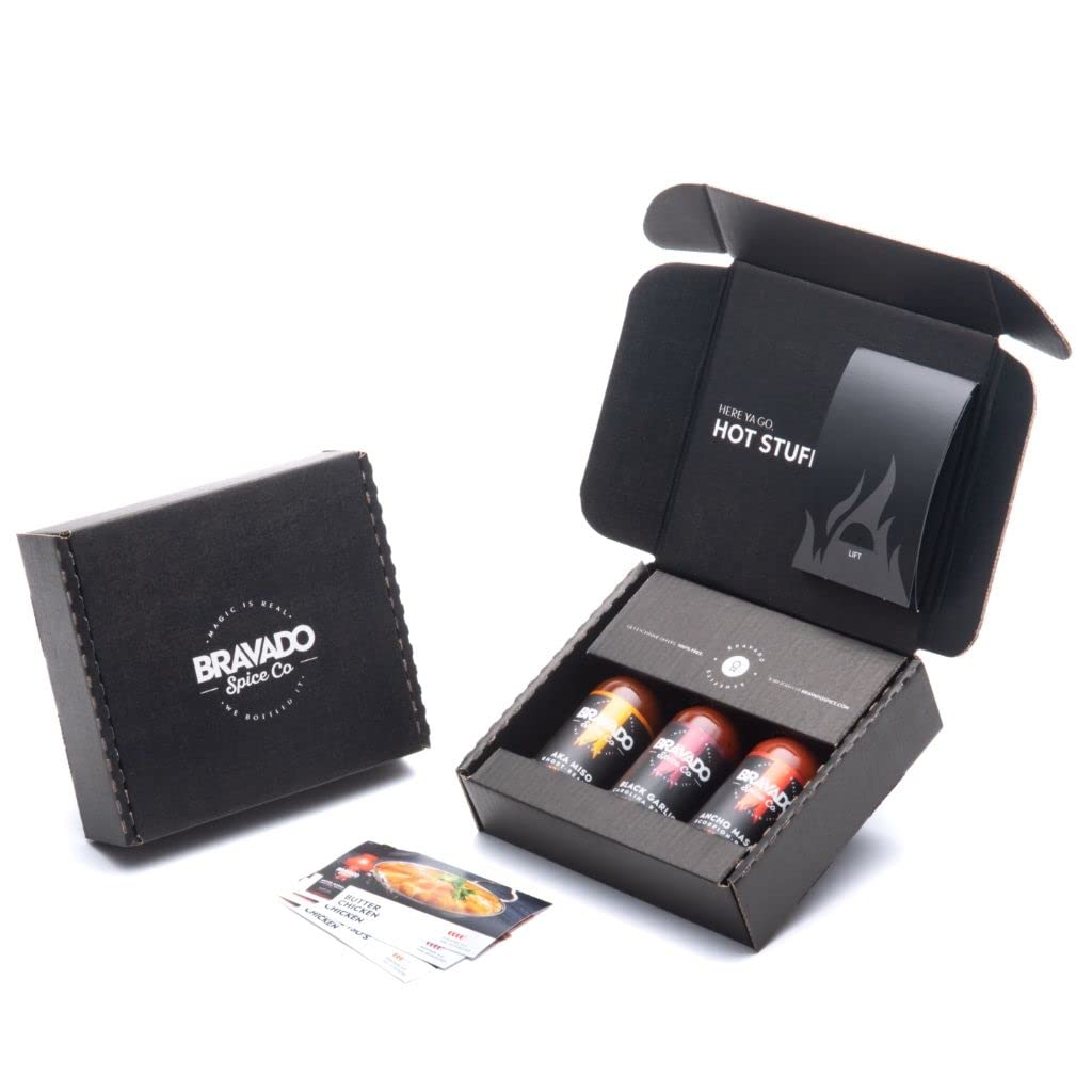 Carolina Reaper Bundle By Bravado Spice FEATURED ON HOT ONES Gluten Free, Vegan, Low Carb, Paleo Hot Sauce All Natural 5 oz Hot Sauce Bottle Award Winning Gourmet Hot Sauce… Image