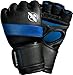 Hayabusa T3 4oz Pro Style MMA Gloves - Black/Blue, Large