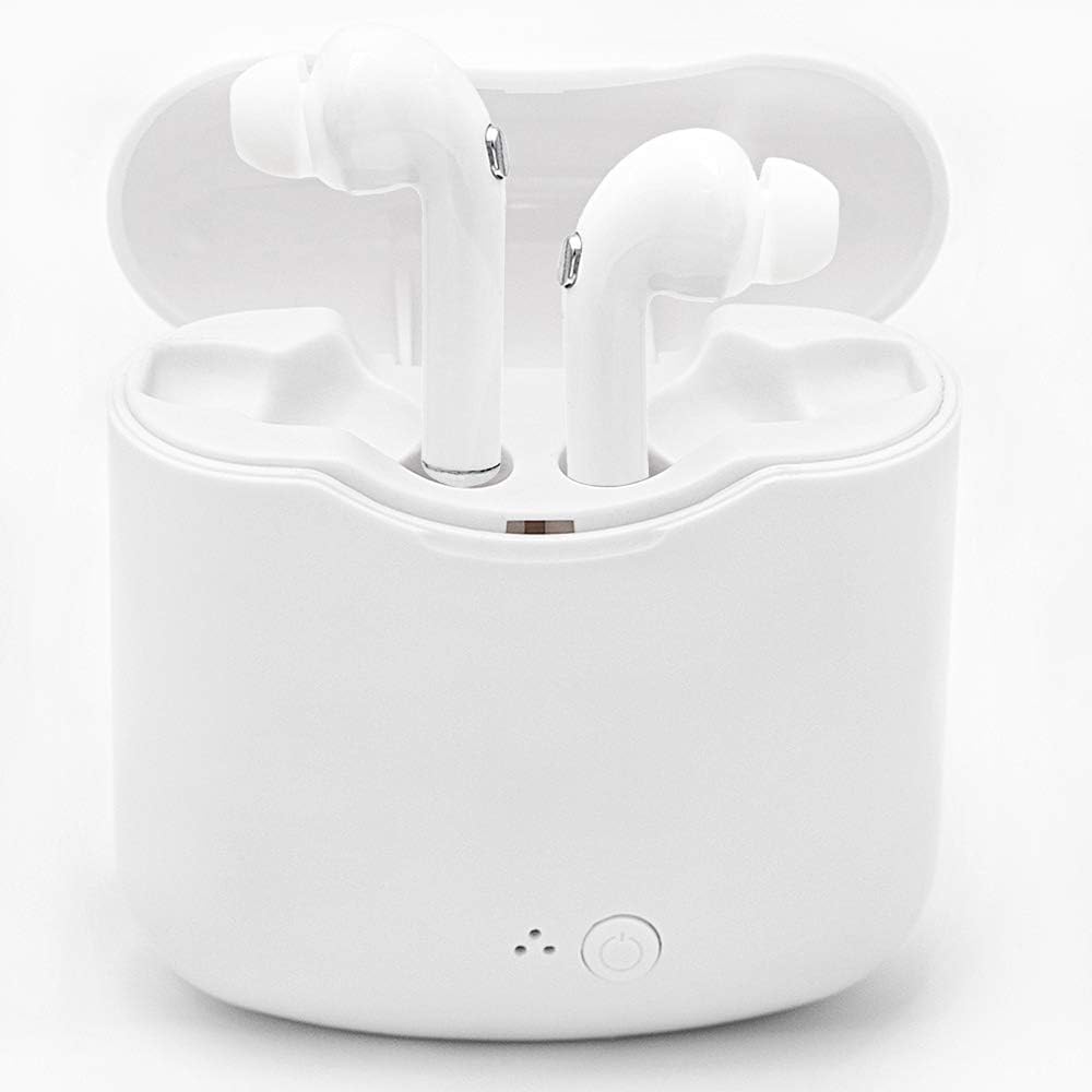 MELELILYA® Wireless Headphone, Bluetooth Earphone compatible with Samsung Galaxy M10, Wireless Earphones with Mic, Wireless Earphones with Portable Charging Case