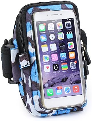 Sport Running Armband, Mopo Jogging Gym Exercise Neoprene Armband for iPhone 5 5s 5C 4S Samsung Galaxy S3 S4 LG G2 HTC One (Blue)
