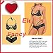 GUIXIU Womens Bridal Lingerie Lace Floral Babydoll Stretch Strappy Set with Cute Bowknot Black