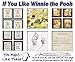 Winnie the Pooh Quotes and Sayings - Set of Four Photos (8x10) Unframed - Makes a Great Gift Under $20 for Nursery Rooms, Boy's Room or Girl's Room Decor