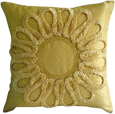 Amazon Com The Homecentric Decorative Gold Toss Pillow Covers