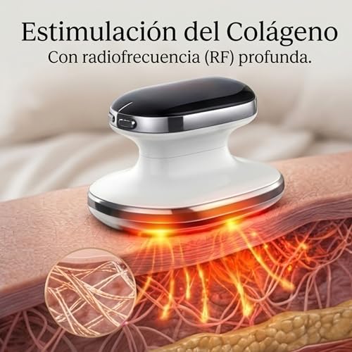 Radiofrequency Body – Anti-Cellullitic Reducing Massager – Professional Body Massager – Anti Sagging Machine with EMS Electrostimulation Technology and LED Lights