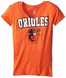 MLB Girls Victory V-Neck Burnout Tee