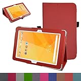 Acer Iconia One 10 B3-A20 Case,Mama Mouth PU Leather Folio 2-folding Stand Cover with Stylus Holder for 10.1