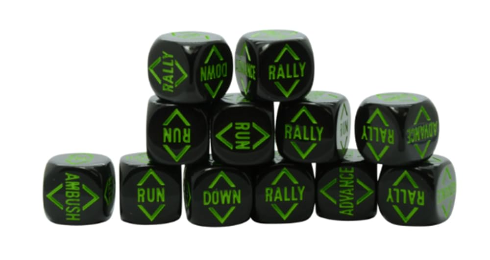 Warlord Games Order Dice for Bolt Action (Jet Black)