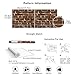 HAOKHOME Peel and Stick Vintage Faux Brick Wallpaper Removable 17.7in x 9.8ft Brown/White/Black Vinyl Textured Self Adhesive Wall Paper Design for Home Walls Kitchen Decorations