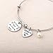 Gzrlyf Sister in Law Bracelet Not Sister by Blood But Sister by Heart Charm Bangle Bracelet Sister Friend Gift … (Sister in Law Bracelet)
